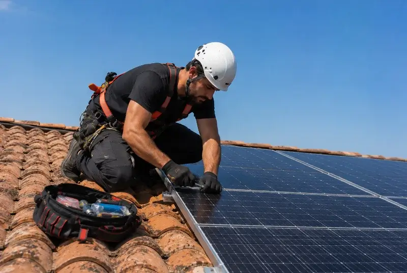 Maintenance et monitoring de panneaux solaires à Clavé