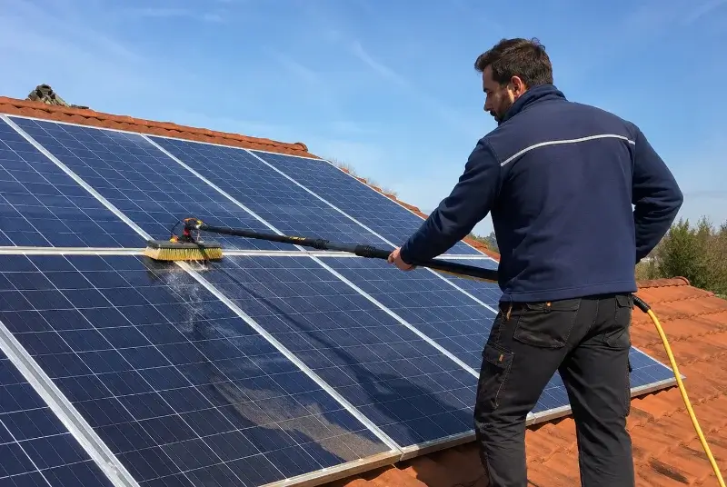 Nettoyage et entretien de panneaux solaires à Clavé